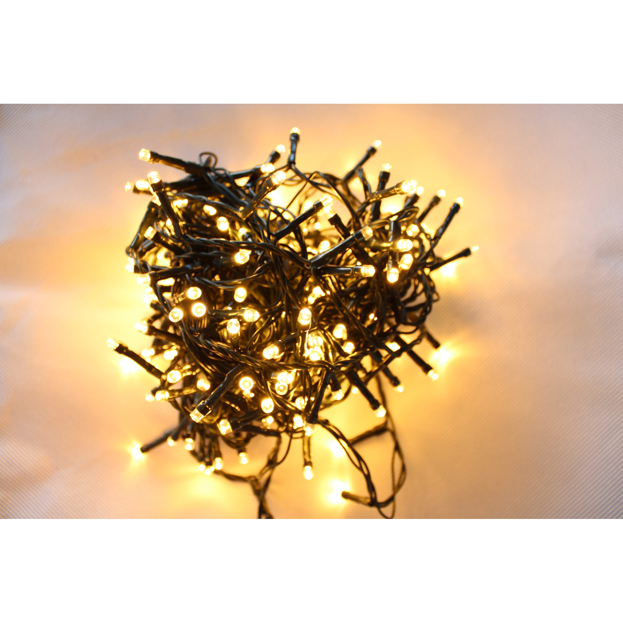 Instalatie de Craciun interior 20m 200 leduri ip44 34v alb cald