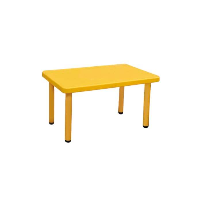 Masa dreptunghiulara after school 122x61x48cm pentru copii culoare galben