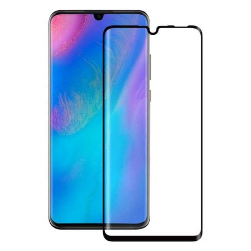 Folie protectie de sticla 9H, sticla securizata pentru Huawei P30 Lite, Negru