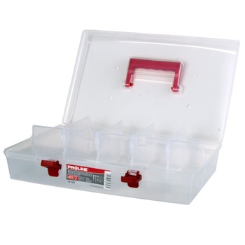 Organizator cu maner Proline, 85 x 298 x 400 mm, 6 casete Organizator cu maner Proline, 85 x 298 x 400 mm, 6 casete