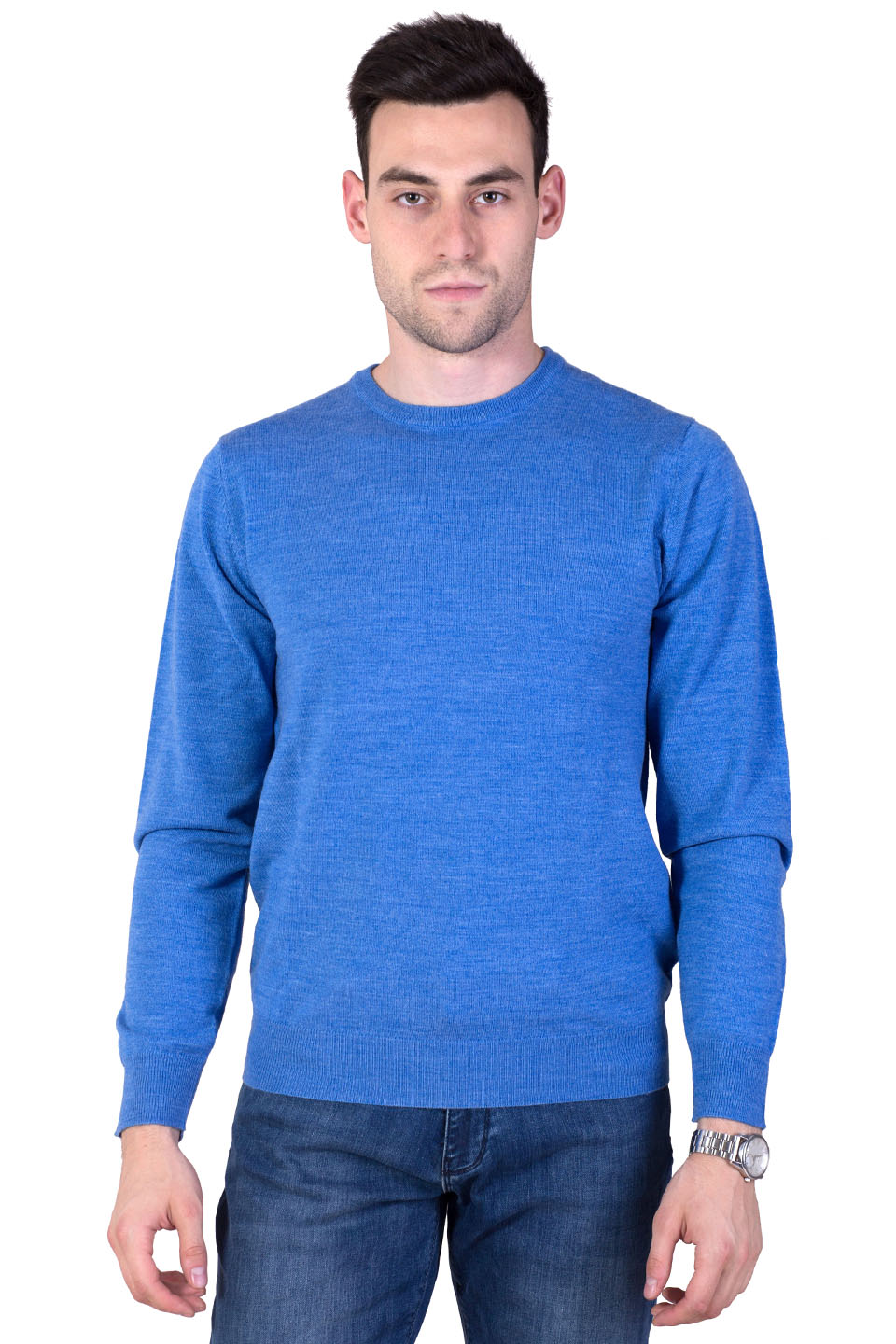 Pulover pentru barbati STYLER, model 33076, albastru deschis, Albastru deschis, 3XL