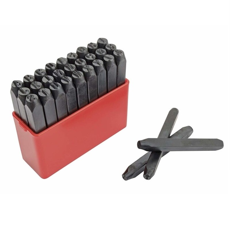 Set poansoane de marcat litere Mannesmann M244-10, 10 mm, 26 piese