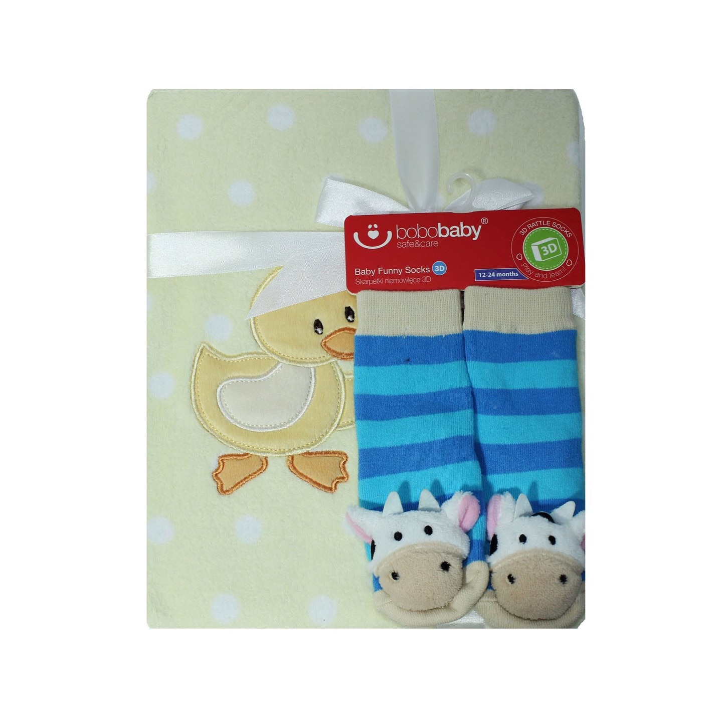 Set, paturica si sosete 12-24 luni, galben