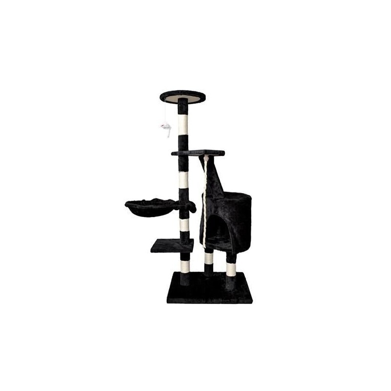 Ansamblu De Joaca Pentru Pisici Din Sisal, 118x49 Cm, Negru