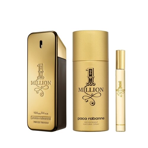 Комплект за мъже Paco Rabanne 1 Million - Тоалетна вода EDT 100 мл ...