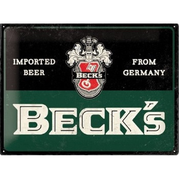 Placa metalica - Becks Imported Beer- 30x40 cm Placa metalica - Becks Imported Beer- 30x40 cm