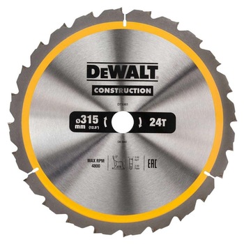 Panza, Dewalt, de ferastrau circular Dewalt CONSTRUCTION 315x30,Z 24 DT1961 Panza, Dewalt, de ferastrau circular Dewalt CONSTRUCTION 315x30,Z 24 DT1961