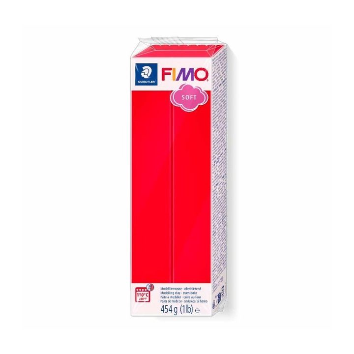 Pasta de modelaj FIMO Soft 454g Rosu Ferrari