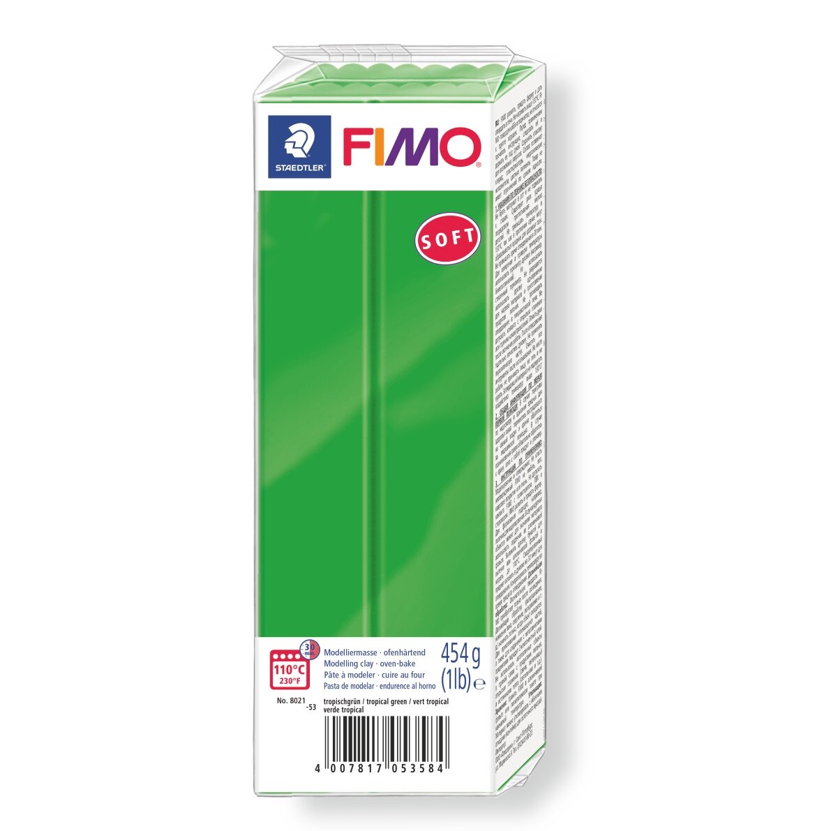 Lut polimeric Fimo Soft pentru modelaj Tropical Green 454g STH-8021-53