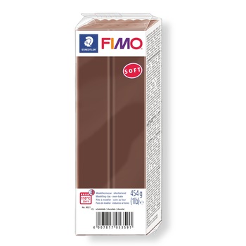 Lut polimeric Fimo Soft pentru modelaj Chocolate 454g STH-8021-75 Lut polimeric Fimo Soft pentru modelaj Chocolate 454g STH-8021-75