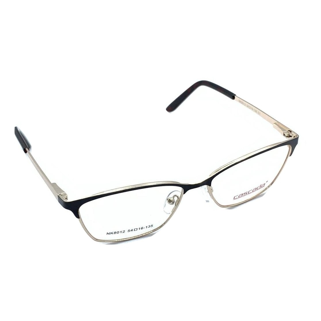Rame ochelari de vedere, Cascada, Dama, NK8012, 54mm, Negru/Auriu