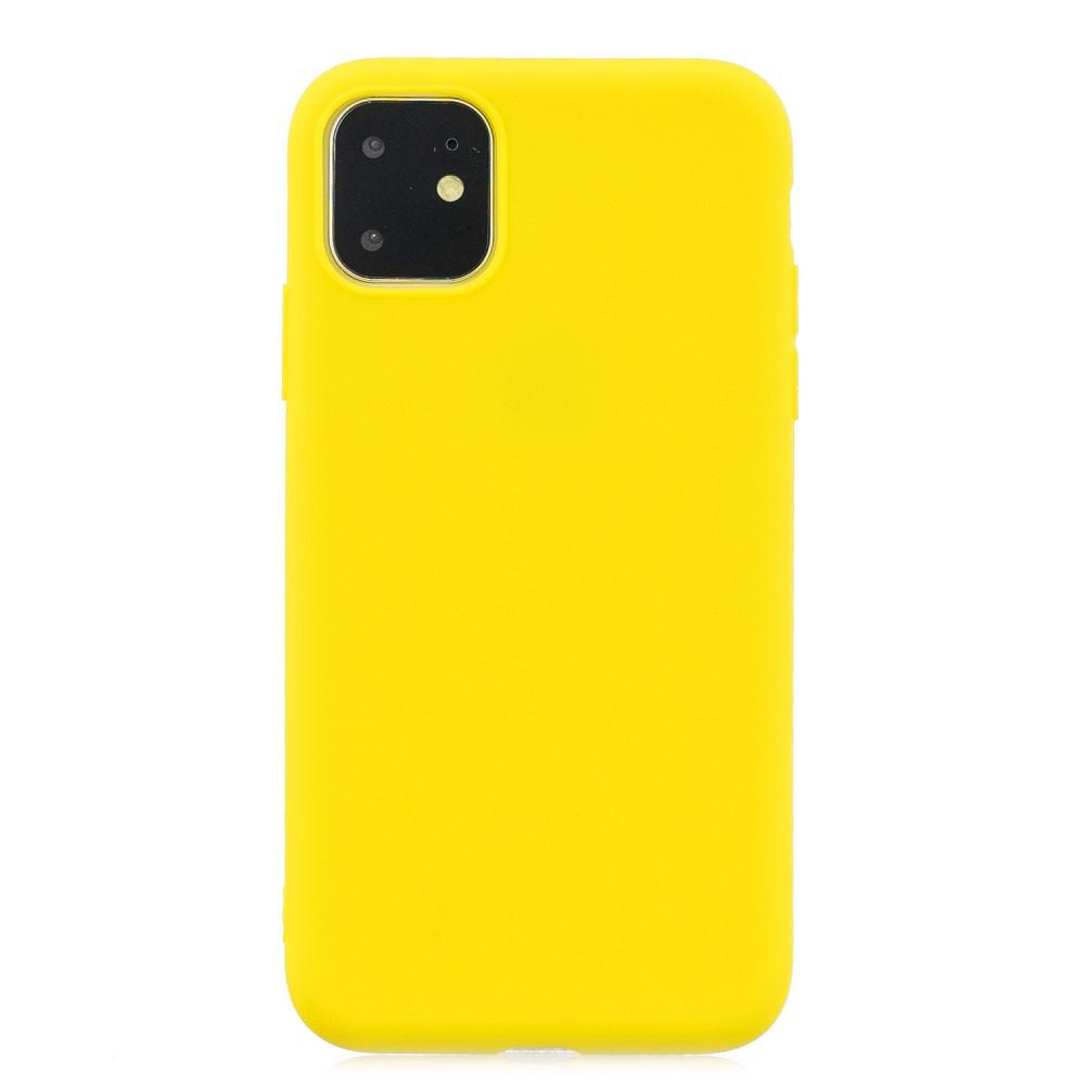 Husa silicon Apple iPhone 11 Pro, Galben Mat, Antisoc, TPU, Viceversa