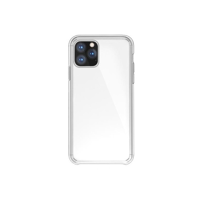 iPhone 11 Pro védőtok, szilikonból, átlátszó, Gonga