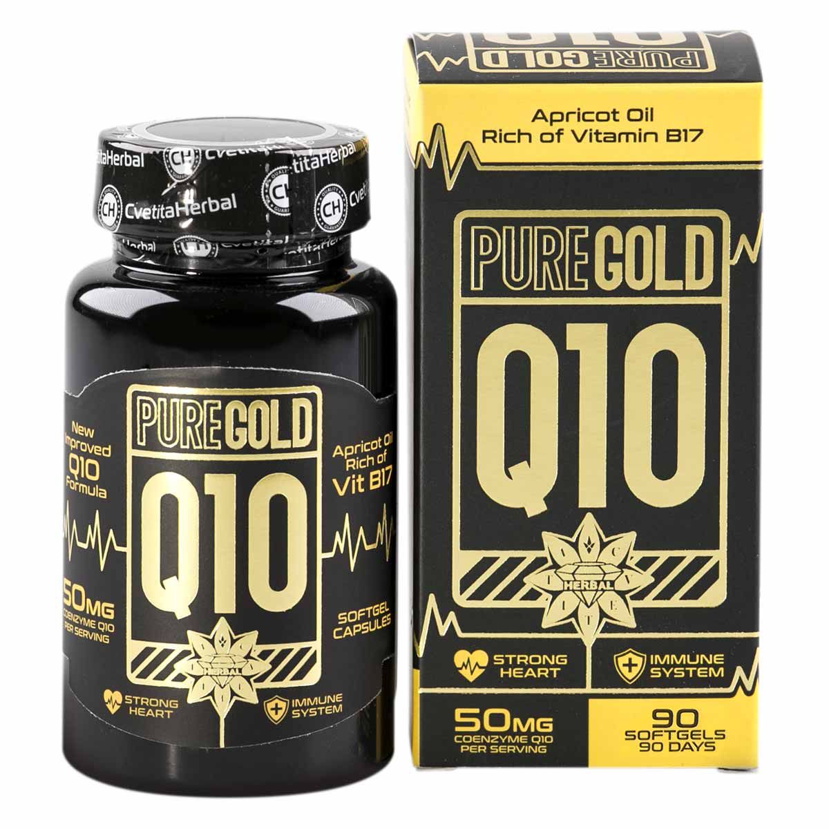 Suplimente alimentare, Cvetita Herbal Pure Gold Q10, 90 capsule