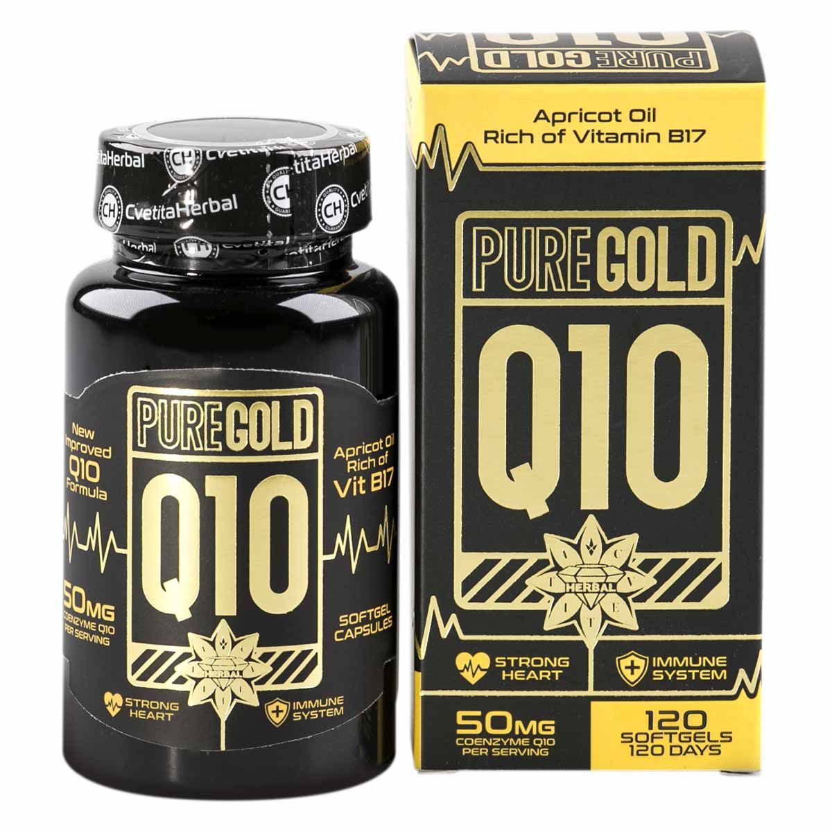 Suplimente alimentare, Cvetita Herbal Pure Gold Q10, 120 capsule