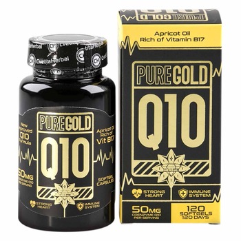 Suplimente alimentare, Cvetita Herbal Pure Gold Q10, 120 capsule Suplimente alimentare, Cvetita Herbal Pure Gold Q10, 120 capsule