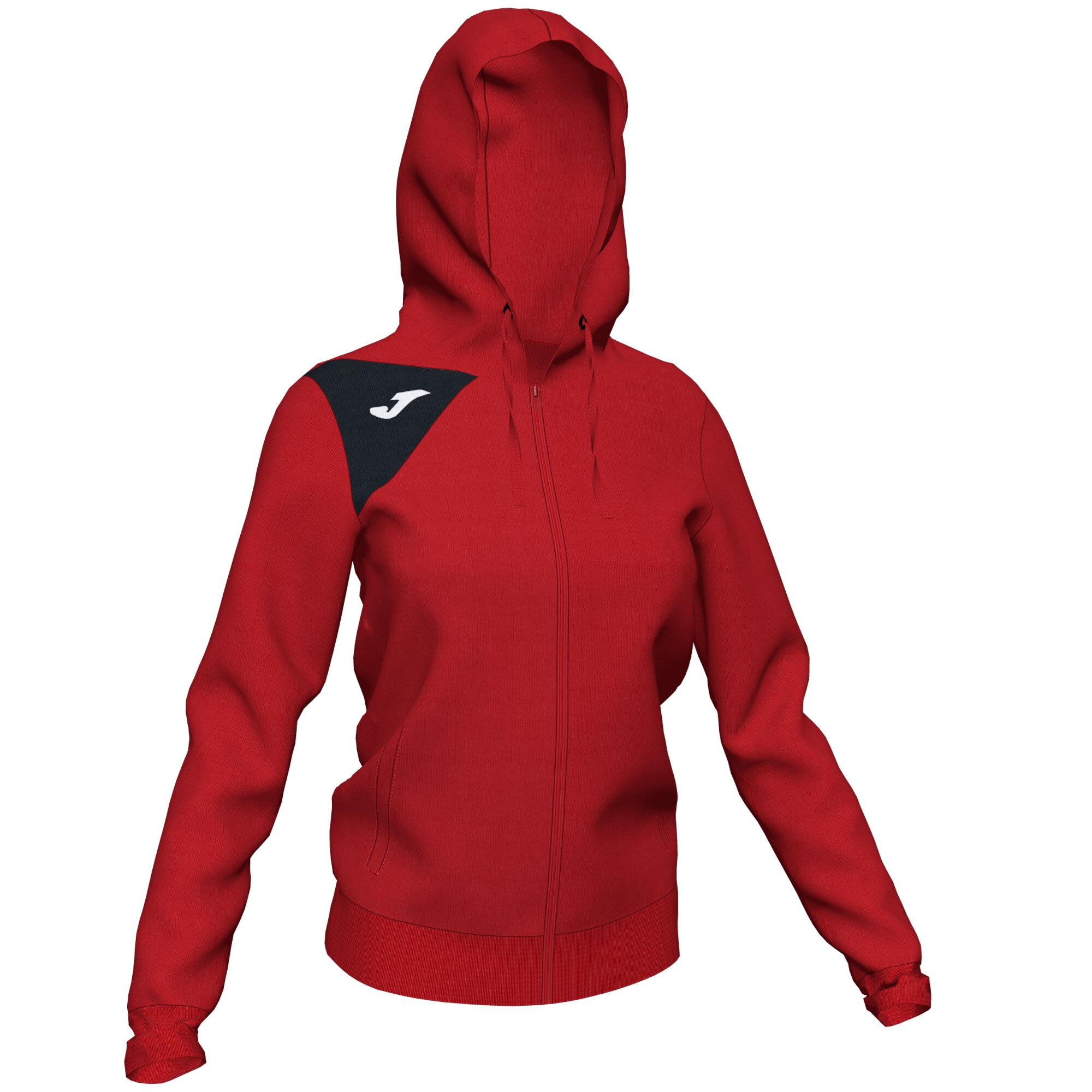 Hanorac Joma Hooded Spike II, rosu/negru, Rosu/Negru