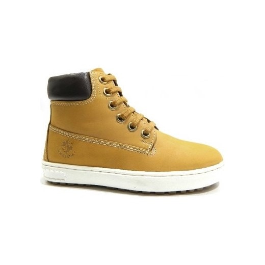 Ghete Lumberjack Oklahoma, Piele naturala, Galben/Maro inchis