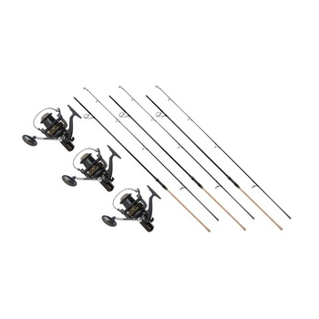 Kit 3 Lansete Hermes II Crap lungime 3.60 metri actiune 3.75lbs echipate cu 3 Mulinete Hermes II 8000 cu tambur Ultra Long Cast metalic si 13 rulmenti Kit 3 Lansete Hermes II Crap lungime 3.60 metri actiune 3.75lbs echipate cu 3 Mulinete Hermes II 8000 cu tambur Ultra Long Cast metalic si 13 rulmenti