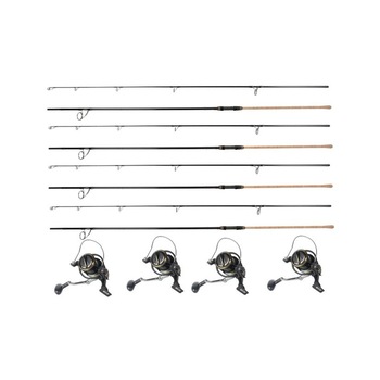 Kit 4 Lansete Hermes II Crap lungime 3.60 metri actiune 3.75lbs echipate cu 4 Mulinete Hermes II 8000 cu tambur Ultra Long Cast metalic si 13 rulmenti Kit 4 Lansete Hermes II Crap lungime 3.60 metri actiune 3.75lbs echipate cu 4 Mulinete Hermes II 8000 cu tambur Ultra Long Cast metalic si 13 rulmenti