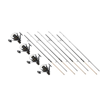 Kit 4 Lansete Hermes II Crap lungime 3.90 metri actiune 3.75lbs echipate cu 4 Mulinete Hermes II 8000 cu tambur Ultra Long Cast metalic si 13 rulmenti Kit 4 Lansete Hermes II Crap lungime 3.90 metri actiune 3.75lbs echipate cu 4 Mulinete Hermes II 8000 cu tambur Ultra Long Cast metalic si 13 rulmenti