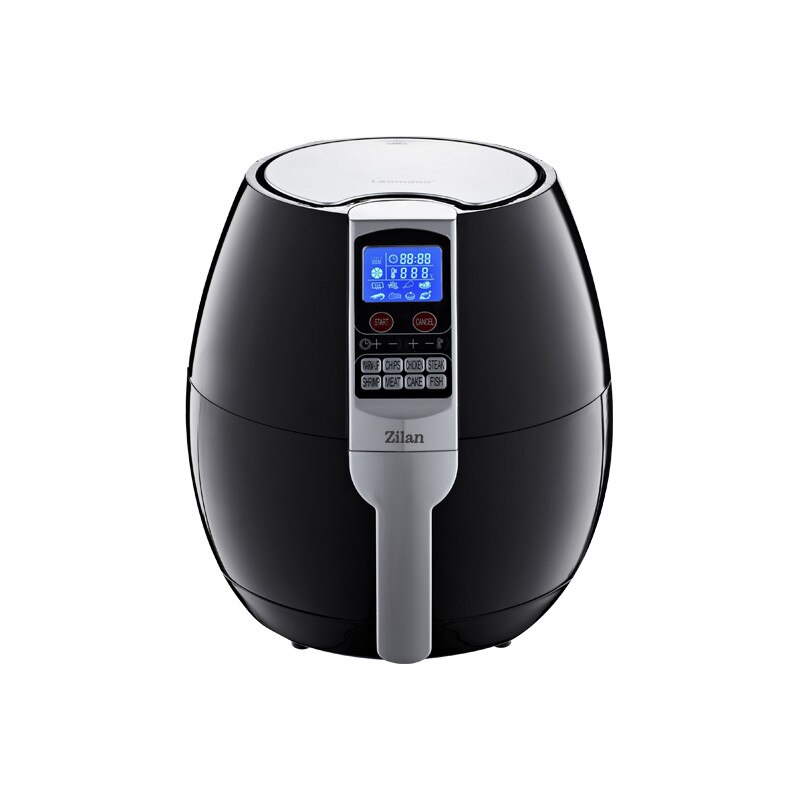 Friteuza Air Fryer Digital ZILAN ZLN-3604,1500 W, Capacitate 3.5 l, Timer 30 min, Negru