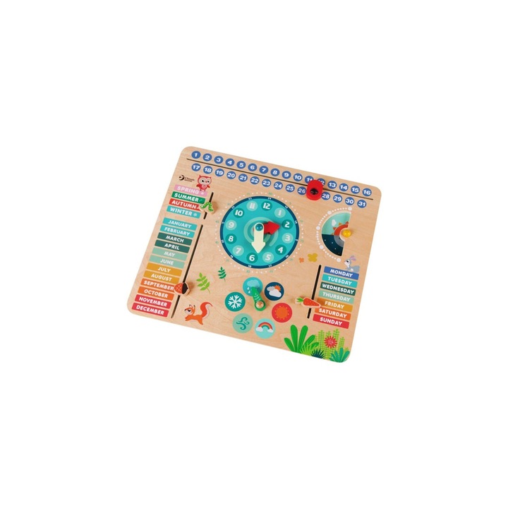 Играчка - часовник с календар Горски обитатели Classic World
