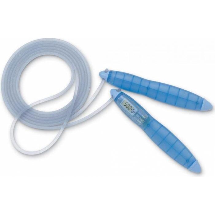 Coarda Tanita cu calculator de calorii consumate, Material rezistent din ABS, albastru translucid