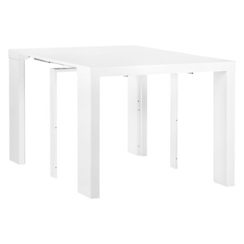 Masa extensibila Kring Wow I, grosime PAL 54mm, grosime placi secundare 18mm, L 43 -200 / H 77 x A 95 cm, alb lucios Masa extensibila Kring Wow I, grosime PAL 54mm, grosime placi secundare 18mm, L 43 -200 / H 77 x A 95 cm, alb lucios