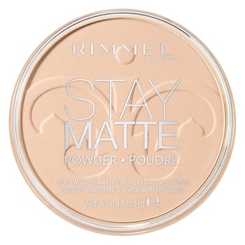 Pudra matifianta rezistenta la transfer RIMMEL London Stay Matte, 012 Buff Beige, 14 g Pudra matifianta rezistenta la transfer RIMMEL London Stay Matte, 012 Buff Beige, 14 g
