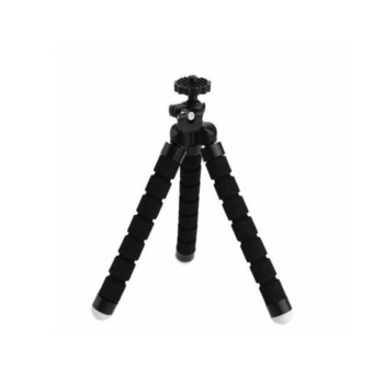 Mini trepied flexibil pentru smartphone, camere video sport, bulk, Negru Mini trepied flexibil pentru smartphone, camere video sport, bulk, Negru