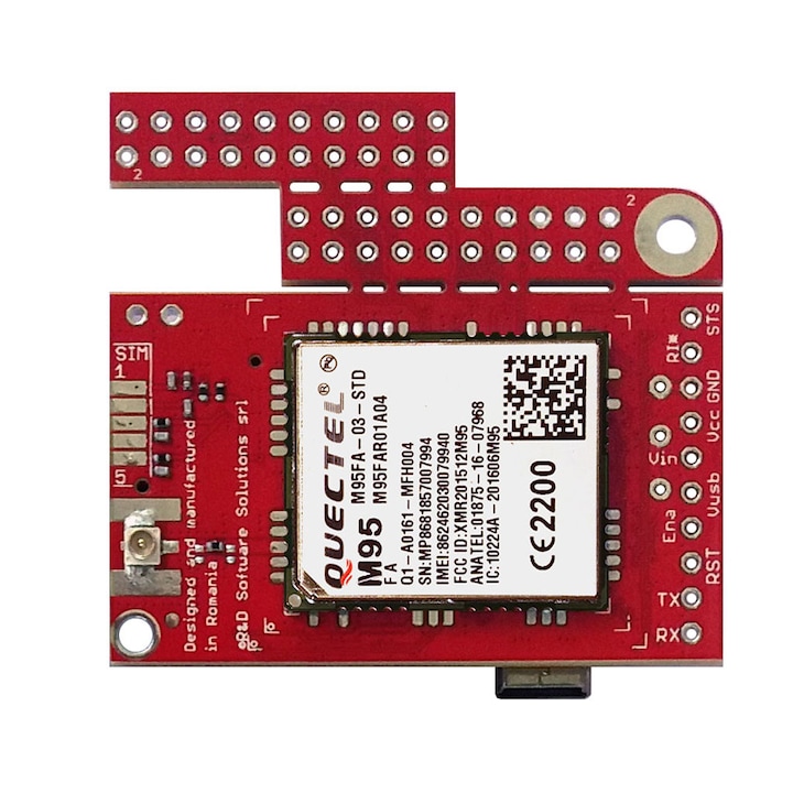 GSM GPRS модем - u-GSM M95FA - съвместим с Arduino, Raspberry PI и BeagleBone Black