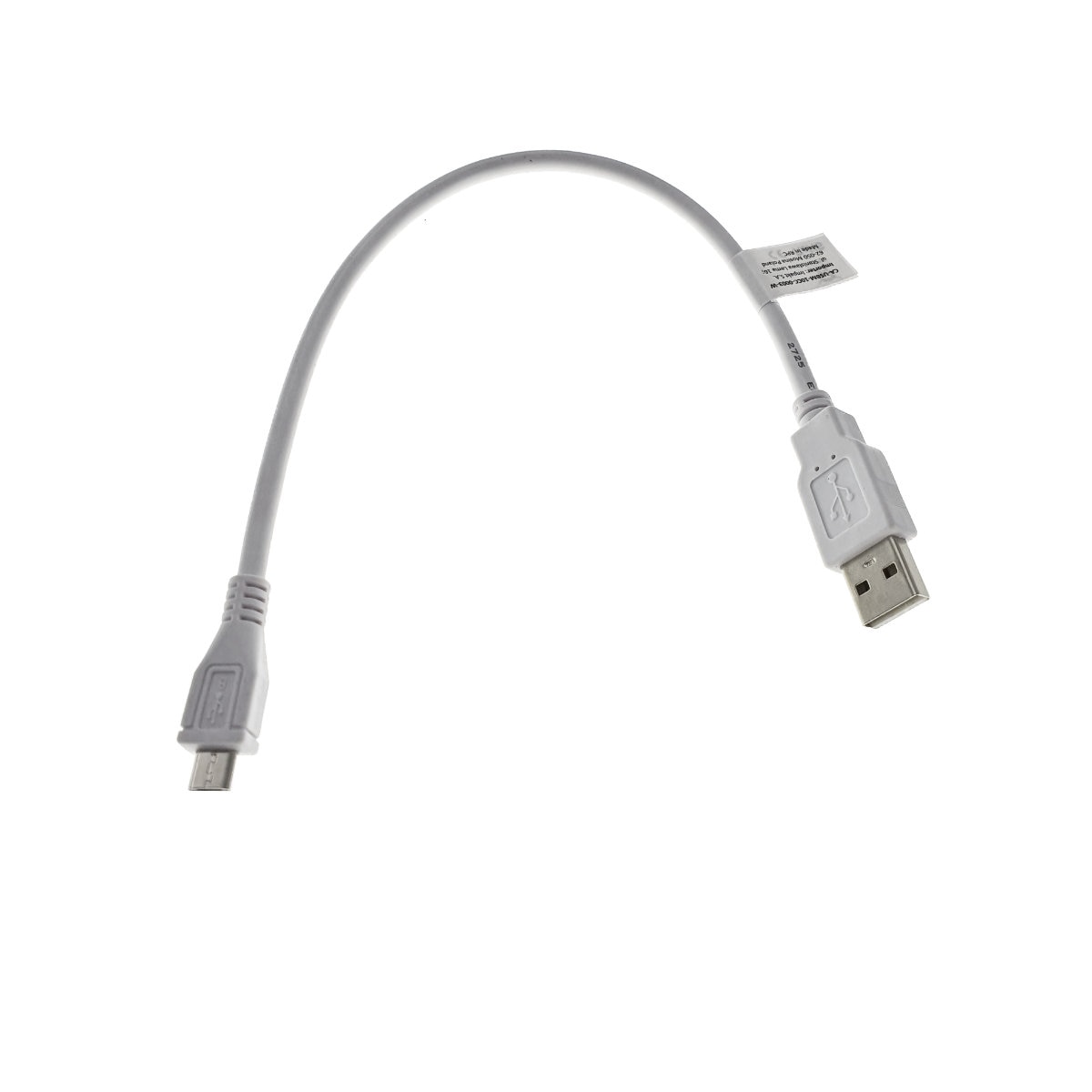 Cablu Lanberg, USB 2.0 tata la micro USB tata,30cm, alb