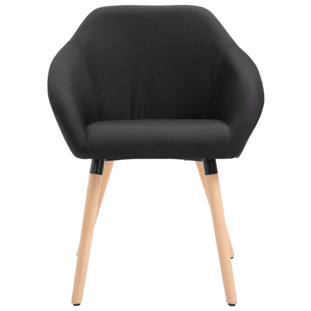 Scaun de sufragerie, vidaXL, Negru, 62 x 54 x 83,5 cm