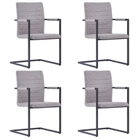 set de 4 scaune consola de bucatarie vidaxl gri deschis mat 53 x 61 x 882 cm cadru otel si tapiterie piele ecologica imagen 33_0_
0