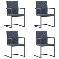 set de 4 scaune consola de bucatarie vidaxl negru 53 x 61 x 882 cm cadru otel si tapiterie piele ecologica imagen 34_0_
0