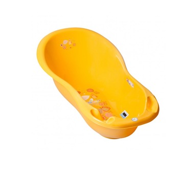 Cadita de baie cu termometru 102 cm Tega Baby Folk FL-005-113, Galben Cadita de baie cu termometru 102 cm Tega Baby Folk FL-005-113, Galben