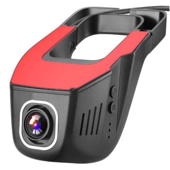 Дискретна видео камера за автомобил JunSun S100 FullHD 1080P, 4MPx Ъгъл 160 градуса, GPS Tracking, Управление WiFi c App