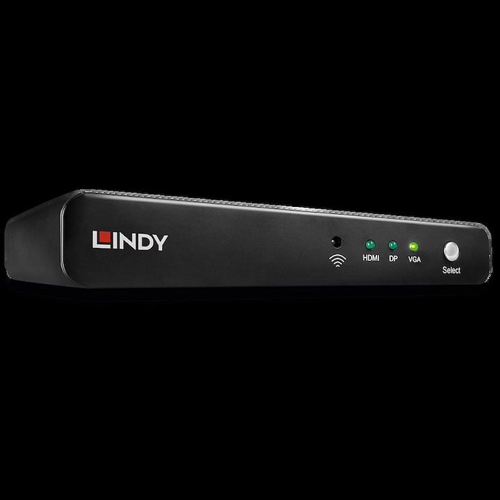 Мулти видео превключвател LINDY 38272, от VGA, DP и HDMI към HDMI