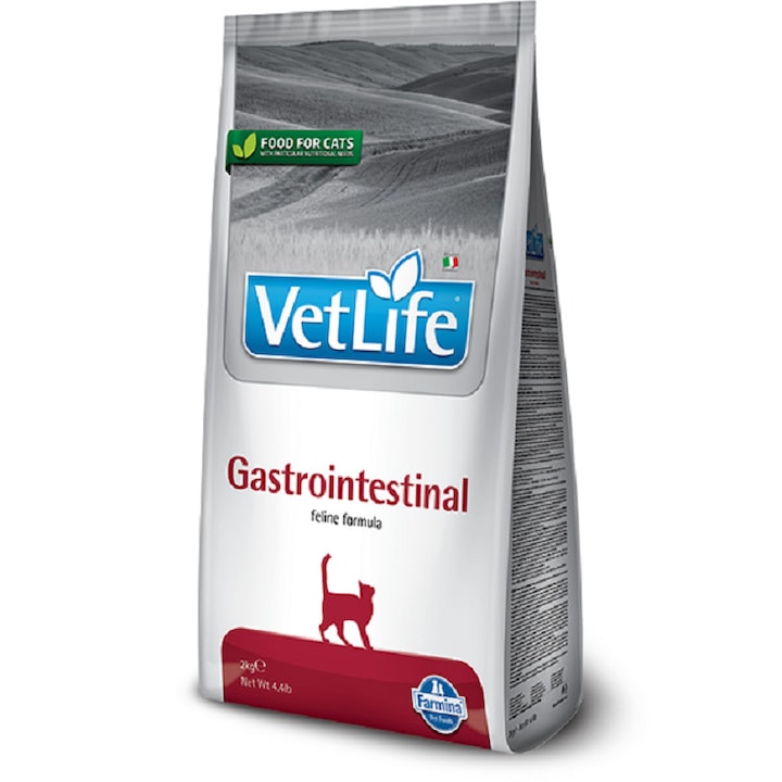 Diétás táp macskáknak, Vet Life Gastrointestinalis, 2 kg