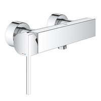 Baterie dus Grohe Plus 33577003, 1/2'', monocomanda, cartus ceramic, limitator, elemente fixare ascunse, protectie reflux, crom