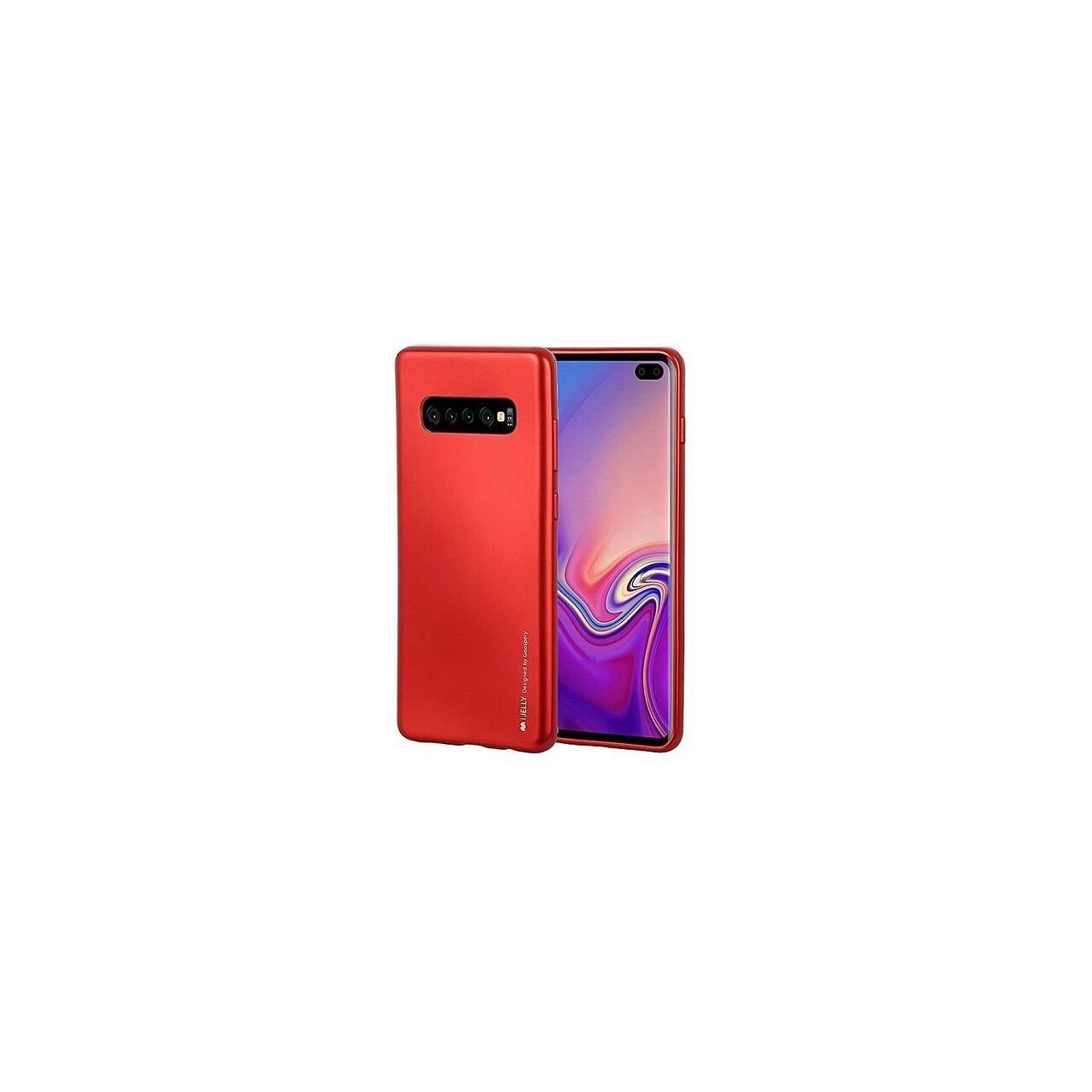Husa Samsung Galaxy S10 - Goospery TPU i-Jelly Case Rosu
