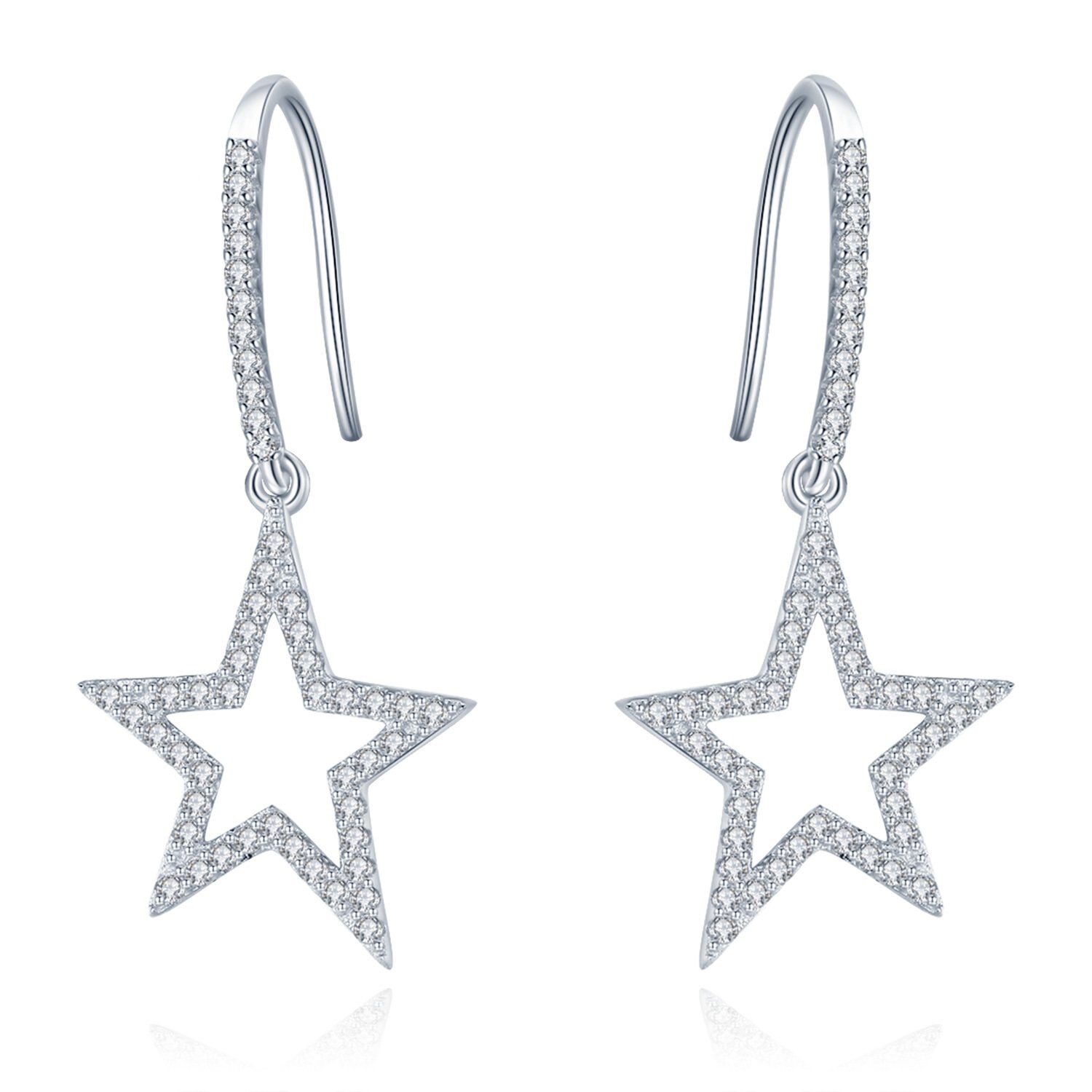 Cercei din argint Fancy Stars