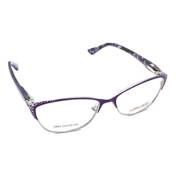 Rame ochelari de vedere, Cascada, Dama, X883, 54mm, Mov/Argintiu Rame ochelari de vedere, Cascada, Dama, X883, 54mm, Mov/Argintiu