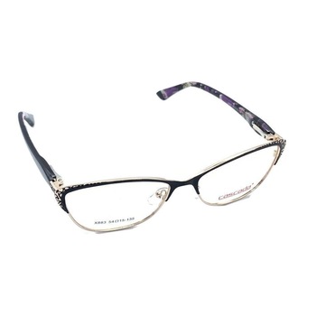 Rame ochelari de vedere, Cascada, Dama, X883, 54mm, Negru/Auriu Rame ochelari de vedere, Cascada, Dama, X883, 54mm, Negru/Auriu