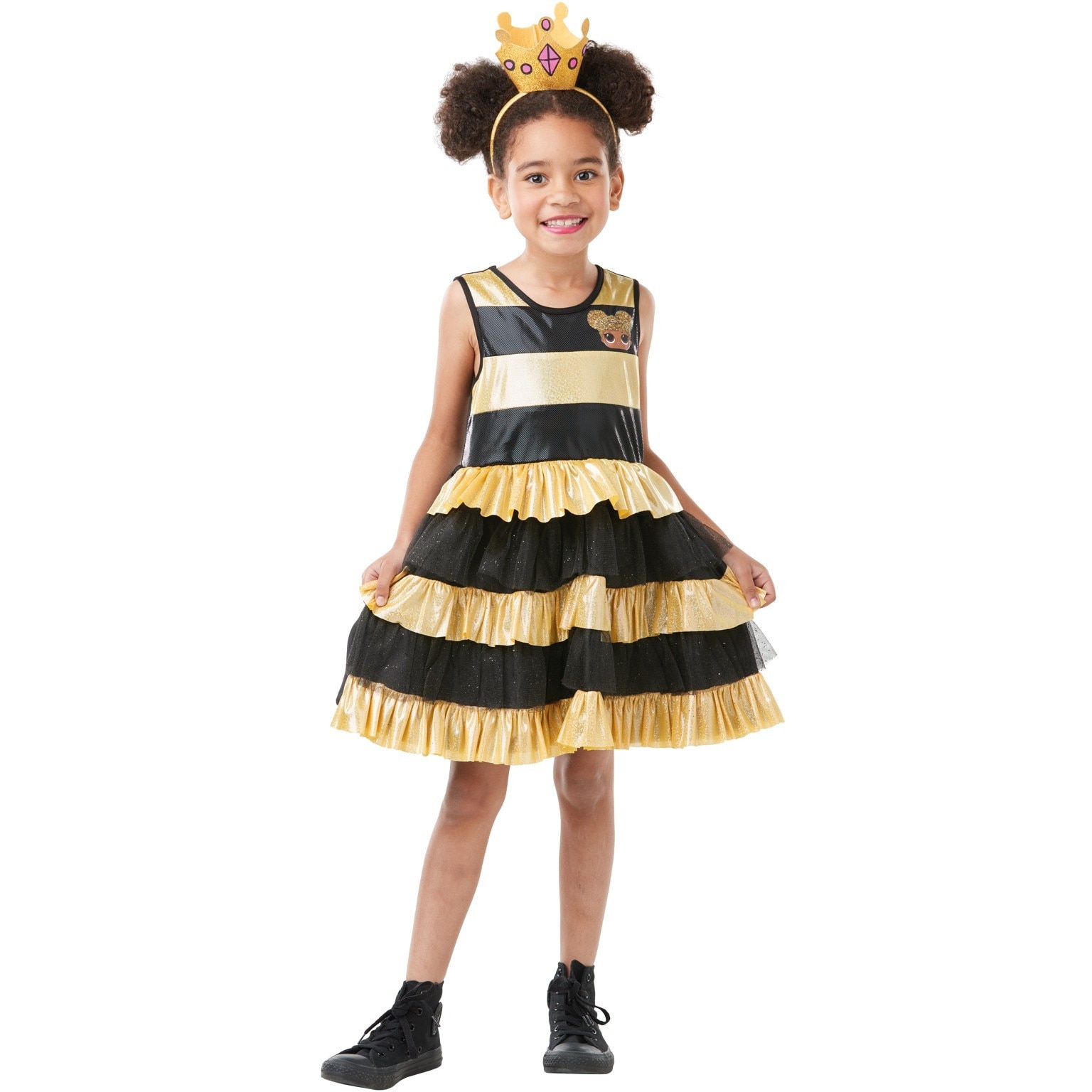 Costum Regina Albina LOL Surprise Glitter Queen Bee 120 cm (5-6 ani)