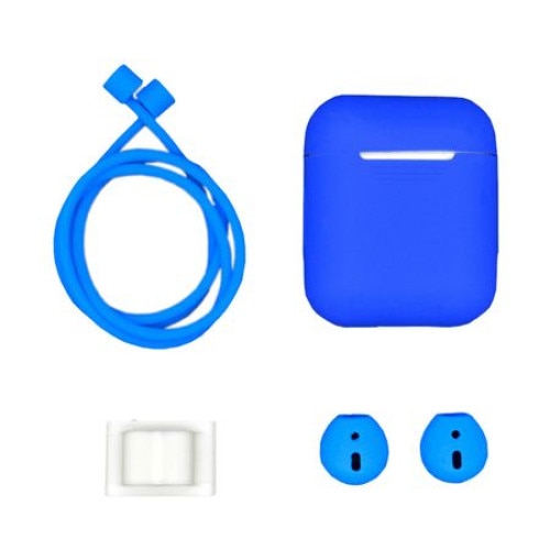 Set de 4 piese pentru casti AirPods, Albastru