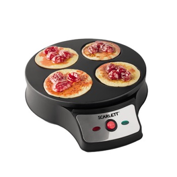 Aparat pentru clatite Scarlett SC-PM229D98, 1000W, doua plite detasabile pentru gatira clatitelor 26 cm Aparat pentru clatite Scarlett SC-PM229D98, 1000W, doua plite detasabile pentru gatira clatitelor 26 cm