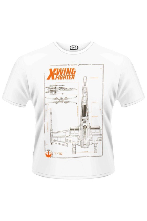 Tricou alb pentru barbati: Star Wars - Ep. VII - X-Wing Maintenance Manual, XL