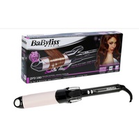 Ondulator BaByliss C338E, diametru 38 mm, înveliș ceramic, temperatură reglabilă până la 180°C, 10 trepte de temperatură, negru